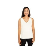 Anne Klein Women's Double V Neck Tank Size White Size Extra Small