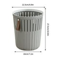 thumbnail image 2 of Kitchen Trash Can Kitchen Large Garbage Can Household Living Room Bedroom Garbage Can High Face Toilet Toilet Without Cover Pressure Ring Wastebasket on Clearance, 2 of 3