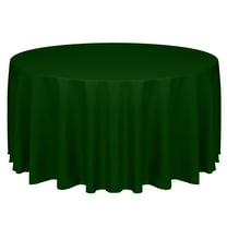 Ultimate Textile (5 Pack) Faux Burlap - Havana 108-Inch Round Tablecloth - Basket Weave, Hunter Green