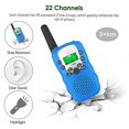 thumbnail image 3 of Walkie Talkies para niños, paquete de 3, 3 millas de largo alcance con linternas LCD retroiluminadas Walkie Talkies para niños de 3 a 12 años, juguetes de radio bidireccionales par, 3 of 4