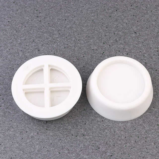 FONDOTIN 4Pcs Rubber Washer Pads White Non Slip Tpr Anti Vibration Floor Protector for Washer