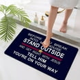 thumbnail image 5 of Carpet - Polyester Carpet - Door Mats Outdoor Welcome Doormats for Front Door Indoor Entrance Low Profile Non Slip Rubber Back Rugs for Floor Funny Welcome Ish Outside Entry Decor - 1X Door Mat, 5 of 6