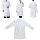 thumbnail image 5 of Bata de laboratorio blanca de manga larga para hombres y mujeres, uniformes de trabajo para médicos y enfermeras-M Sunnimix Abrigo de laboratorio, 5 of 6