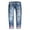 Z1 Blue, variant on Luwomo Womens' Jeans Street Sunflower Printed Straight Leg High Waist Long Trousers Denim Pants Blue,L