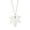 Silver, variant on Handmade Natural Maple Leaf Necklace, 18k Yellow Gold-Plated, Cable Chain