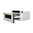 thumbnail image 5 of ZLINE Autograph Edition 30" 1.2 cu. ft. Built-In Microwave Drawer in Fingerprint Resistant Stainless Steel with Gold Accents, 5 of 5