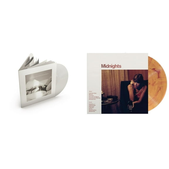 Tortured Poets Department (X) (Ghosted White Vinyl/2LP/Manuscript- Bonus Track) & Midnights (X) (Blood Moon LP Vinyl)