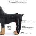 Canine Dog Knee Brace, Dog Rear Leg Luxating Patella Brace for Injury Recovery Sprained ACL