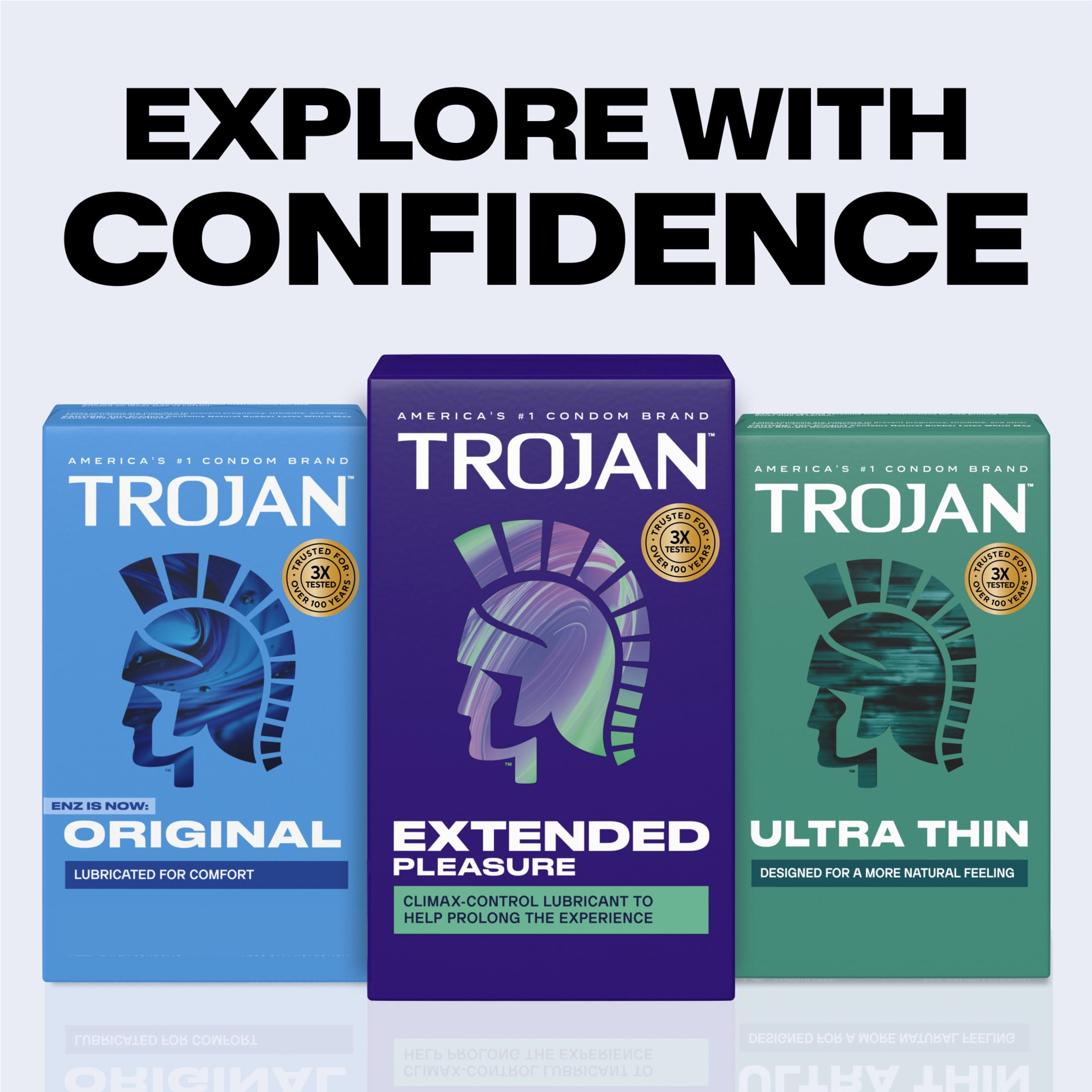 Trojan Extended Pleasure Climax-Control Latex Lubricated Condoms, 12 Count
