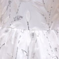 thumbnail image 5 of Flower Girls Embroidered Princess Dress Puff Sleeve Wedding Birthday Party Gown, 5 of 7