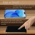 thumbnail image 2 of (2 Pack) Designed for iPhone 16/16e/15/14/13/12/11 Pro Max SE 2022 7 8 Plus X XS XR XS Max Tempered Glass Screen Protector, Full Coverage, Anti Scratch, 2 of 6
