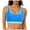 Blue, variant on Wamejoo Women's Sports Bra Bikini Tops Racerback Swim Top Scoop Neck Bathing Suits Top Modest Padded Crop Tops Swimsuit Only (Blue, S)