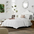 thumbnail image 4 of Dawn 2-Piece Duvet Set in Brushed White, Twin and Twin XL Size, Duvet with Sham(s), Supremely Soft, Cloudlike Sleep, 4 of 6