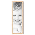 thumbnail image 2 of ArtToFrames 10x31" Gold And Stained Brown Picture Frame, Gold Wood Poster Frame, with Regular Acrylic and 2 (FBPL-4766), 2 of 7