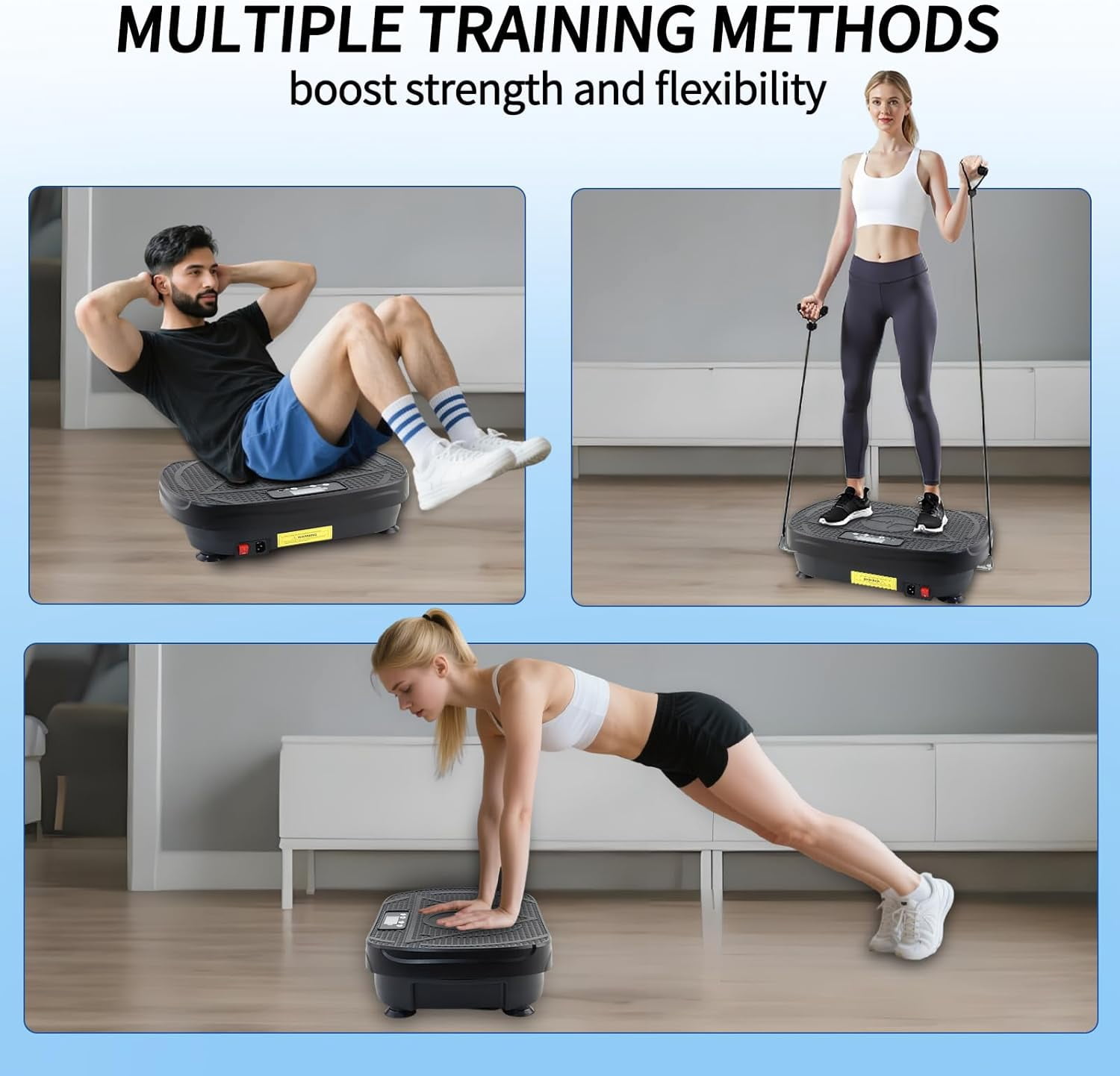 Vibration Plate Exercise Machine for Full Body Workout, Fat Burning & Lymphatic Drainage with Remote Control
