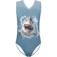 thumbnail image 1 of Maillot de Bain une Pièce pour Filles 3-14 Col en V Maillot Sans Manches, 1 of 5