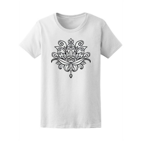 Flower Lotus Mandala Women T-Shirt - Image by Shutterstock, Female XX-Large