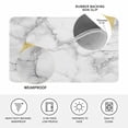 thumbnail image 4 of Marble Grey White Doormat Outdoor Entrance 16"x24", Cracked Rock Greyscale Fake Stone Absorb Moisture Dirt Door Mats, Non-Slip Rubber Backing Floor Mats Indoor, Low-Profile Front Door Rugs, 4 of 9