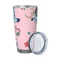 thumbnail image 2 of Silaia Bluey Print 20 Oz Tumbler, Car Travel Tumblers With Lid And Straw, Stainless Steel Cups, Travel Coffee Mug,Insulated Mug with Lid-Straw Two-piece Set, 2 of 8