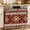 Brown, variant on Sage Green Ombre Oven Skirt Curtain 27"Wx20"L, Waterproof Ruffled Stove Cover Skirt with 8 Ribbon Ties, Modern Moire Abstract Art Luxury Decorative Oven Door Curtain for Kitchen Dishwasher Cabinet