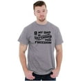 thumbnail image 4 of US Army Logo My Dad Defending Freedom Men's Graphic T Shirt Tees Brisco Brands L, 4 of 4