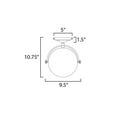 thumbnail image 3 of 12410SWSNSBR-Maxim Lighting-Duke - 1 Light Semi-Flush Mount-10.75 Inches Tall and 9.5 Inches Wide-Satin Nickel/Satin Brass Finish, 3 of 5