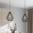 thumbnail image 3 of Livex Lighting Linz 1-Light Farmhouse Metal Single Pendant in Black, 3 of 10