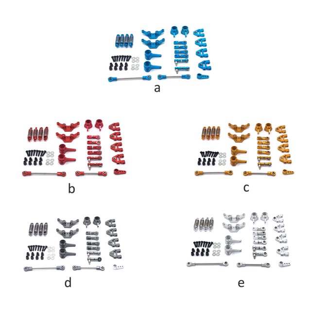 1 Ensemble de Raccords Universels pour Châssis RC, Tringles de Liaison Professionnelles, Accessoire de Mise à Niveau, Kit de Levage de Remplacement pour AXI00001 Rouge
