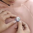 thumbnail image 6 of Flower Hummingbird Round Badge Pin Brooches Metal Button Badges for Hats Jackets Shirts Decor, 6 of 8