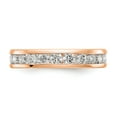 thumbnail image 4 of 14k Rose Gold Channel Set Diamond Eternity Wedding Band Anniversary Ring Size 7.5 - 2 Ct., 4 of 5