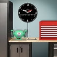 thumbnail image 5 of Collectable Sign and Clock C5 Corvette Black Tie  LED Lighted Premium Wall Clock, 5 of 7