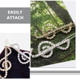 thumbnail image 5 of 2pcs Music Note Hair Clips Elegant Hair Barrettes Rhinestone Sparkling Hair Accessories, 5 of 5