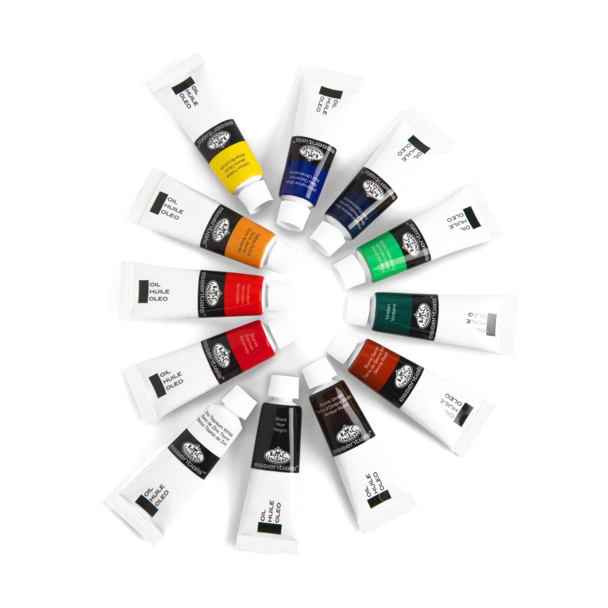 (3 pack) Royal & Langnickel Essentials 24-Piece Oil Paint Set, 12ml Tubes