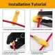 thumbnail image 3 of Vrupin 120 PCS Conectores de cable de grifo T - Rojo 22-18AWG Conector de empalme de cable impermeable Desconexión rápida Terminales macho aislados Kit de conectores eléctricos con estuche de almacena, 3 of 5