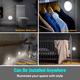 thumbnail image 2 of IlluminLabs Luz Nocturna con Sensor de Movimiento, Funciona con Pilas Recargables, Luces Inalámbricas para Dormitorios, Armarios, Encimeras y Escaleras, Luces de Pared Adhesivas, 2 of 11