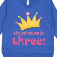 thumbnail image 3 of Inktastic 3rd Birthday Princess I'm Three Toddler Sweatshirt, 3 of 4