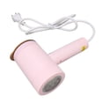 thumbnail image 5 of Mini máquina de planchar rosa, función de afeitadora de tela de 30W, plancha de vapor portátil de mano para viajes familiares, enchufe estadounidense de 110-240V, 5 of 5
