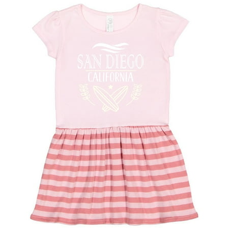 

Inktastic San Diego California Cute Surfing Gift Toddler Girl Dress