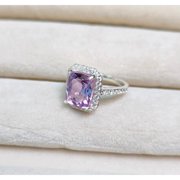 Amethyst Ring, Purple Amethyst Ring, February Birthstone Gift, Women Amethyst Ring, Sterling Silver Gemstone Ring Her