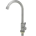 thumbnail image 1 of Faucet Stainless Steel Vegetable Basin Faucet Kitchen Rotate Single Cold Water Sink Faucet Water Purifier Single Lever Hole Tap, 1 of 10