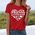 thumbnail image 4 of TOWED22 American Flag Shirts for Women: USA Flag Graphic Tee 4th July T Shirt Blouse Tops(Red,XXXL), 4 of 7