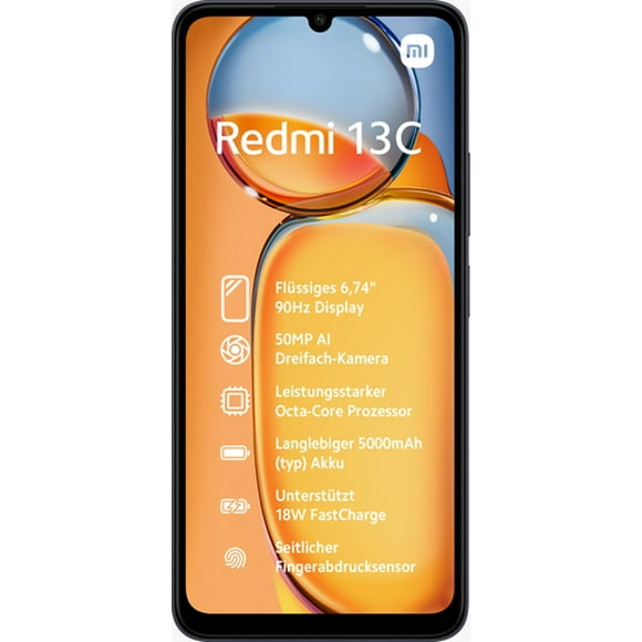 XIAOMI REDMI 13C 8+256GB NFC DS 4G MIDNIGHT BLACK OEM