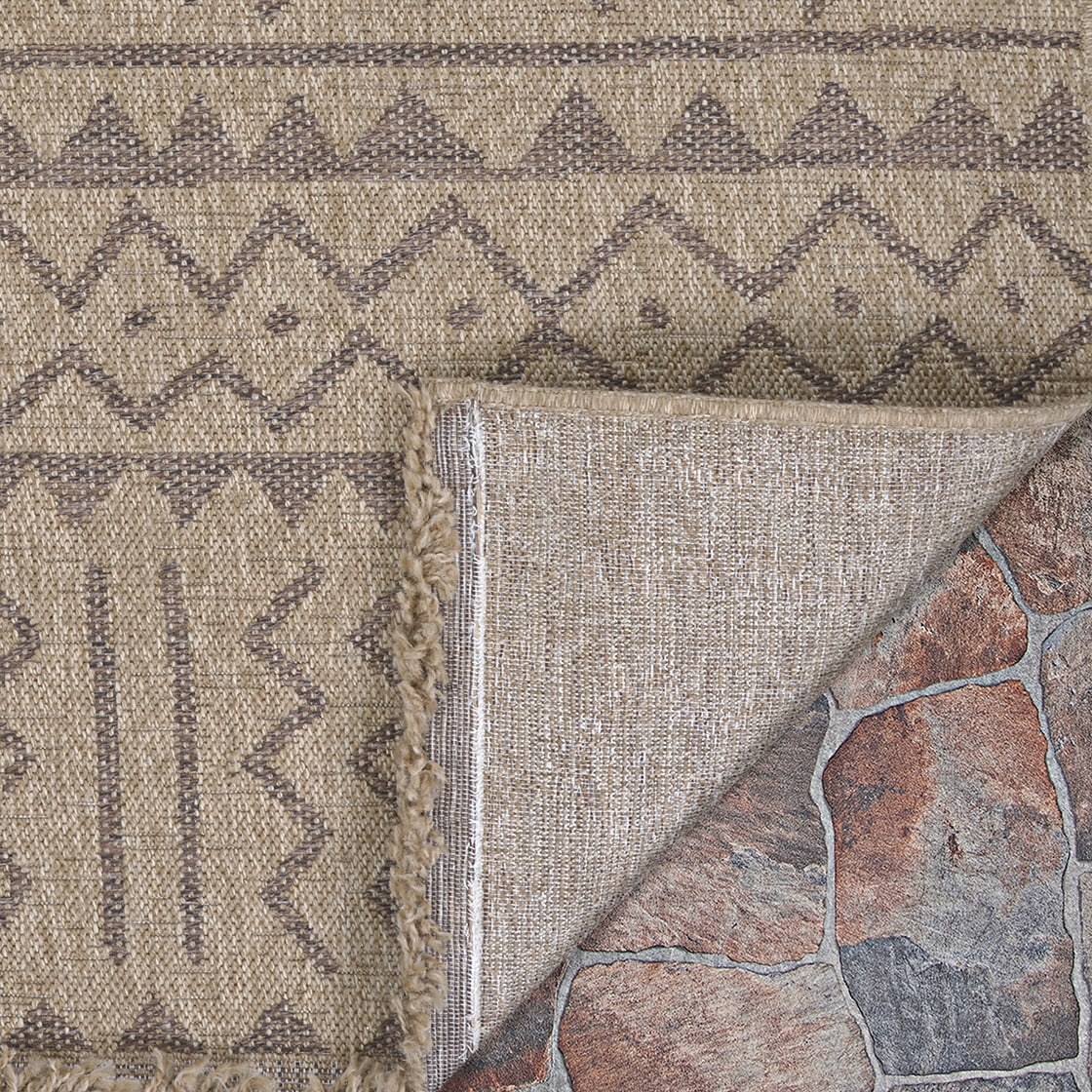 Couristan Naturalistic Moroccan Indoor/ Outdoor Area Rug, Natural-Brown, 2'7" x 9'10" Runner