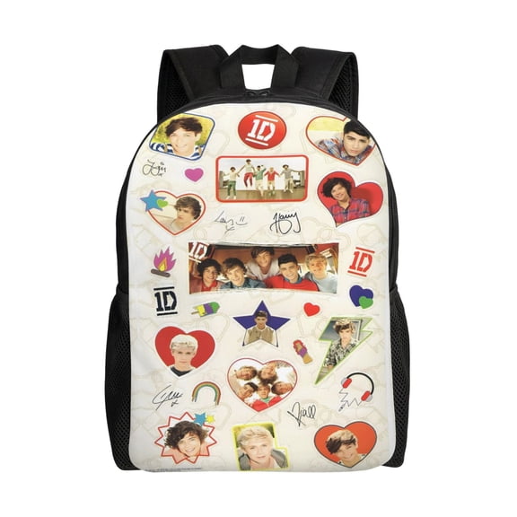 One 1D Direction Backpack,3d Print Laptop Backpack Lightweight Casual Daypack Bookbag Multi-Function Travel Backpack
