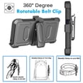 thumbnail image 4 of For Moto G 5G 2023 Case, Motorola Moto G 5G 2023 Holster Clip, Tekcoo [Tshell] Shock Absorbing [Green] Secure Swivel Locking Belt Defender Heavy Full Body Kickstand Carrying Tank Armor Cases, 4 of 6