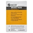 thumbnail image 2 of Niche Brake Pad Set for Yamaha FZR1000 Semi-Metallic Motorcycle 519-KPA2434D, 2 of 5
