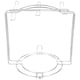 thumbnail image 4 of Organizador de tazas y platos para armarios y encimeras de cocina, soporte para tazas (para 4 tazas y 6 platos/plateado), 4 of 7