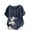 Navy, variant on Women's Oversized Cotton Linen Tops Summer Casual Rolled Short Sleeve Shirts Loose Fit Floral Print Button Tunic Blouse