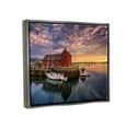 thumbnail image 3 of Stupell Docked Boats Marina Harbor Photography Landscape Photography Gray Floater Framed Art Print Wall Art, 3 of 6
