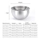 thumbnail image 2 of Tazón De Acero Inoxidable Tazón De Cocina Tanque De Condimento Y Tazón Para Batir Huevos De Fideos Tazón De Ensalada Espesado Para El Hogar Tazón De Sopa Para Hornear Lavabo De Verduras Sweethay HA018787-00, 2 of 7